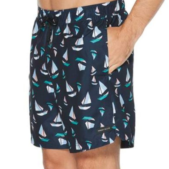 Perry Ellis Other - Perry Ellis Men's Sailboat Print Swim Shorts